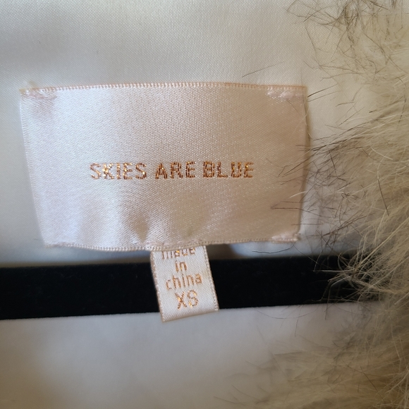 Skies Are Blue Faux Fur Vest Size XS - Picture 5 of 5